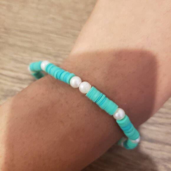 Turquoise mermaid bracelet - Picture 3 of 4